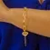 Pulseira Corrente Grossa com Pingente Coração
