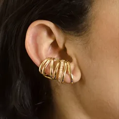Brinco Earcuff Geométrico