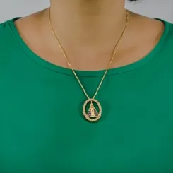 Colar Oval Nossa Senhora Aparecida