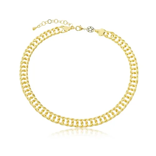 Colar Choker Groumet Entrelaçada