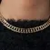Colar Choker Groumet Entrelaçada