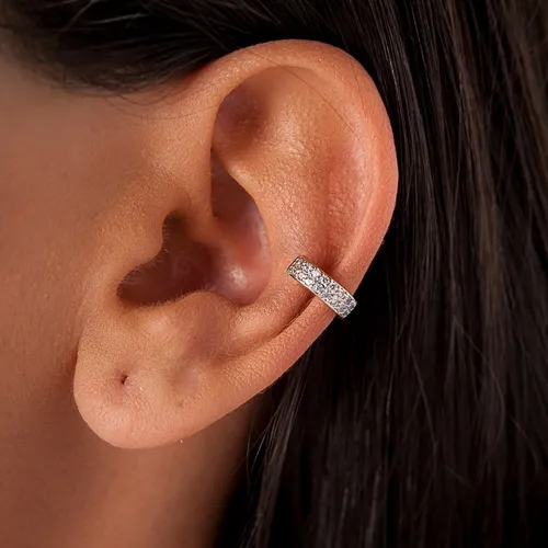 Brinco Piercing Pressão Zircônia