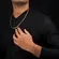 Corrente Masculina Cartier 5 mm Banhado a Ouro 18 k