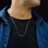 Corrente Masculina Retangular 2 mm Banhado a Ouro 18 k
