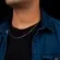 Corrente Masculina Retangular 2 mm Banhado a Ouro 18 k