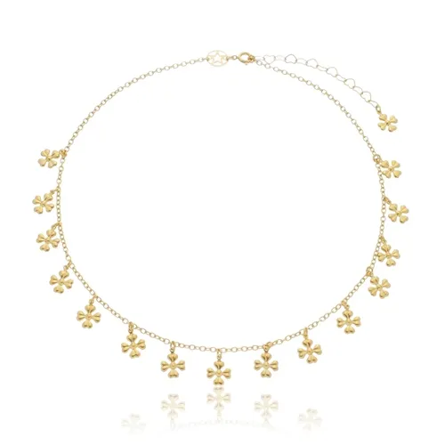 Colar Choker Florzinha 4 Pétalas