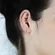 Brinco Earcuff  Zircônias e Coração
