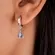 Brinco Argolinha Articulada Pingente Nossa Senhora Banhado a Ouro 18 k