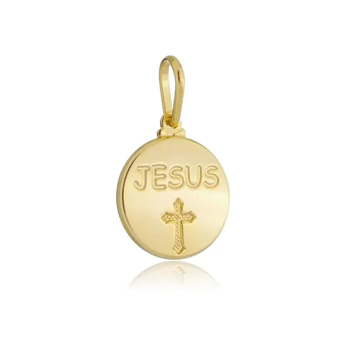 Pingente Redondo Escrita Jesus