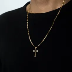 Pingente Cruz Lisa P