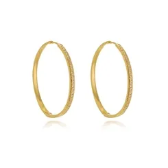 Brinco Argola Zircônia