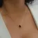 Colar Gota Pedra Fusion