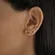 Brinco Earcuff Três Corações