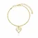 Pulseira Corrente Retorcida Coração Love