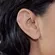 Brinco Piercing Pressão Coração Vazado