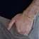 Pulseira Unissex Fita Riviera 4 mm Banhada a Ouro 18 k