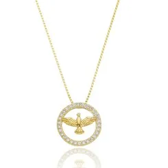 Colar Círculo Zircônias com Divino
