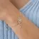 Pulseira Floco de Neve e Cruz