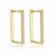 Argola Articulada Quadrada Zircônias G