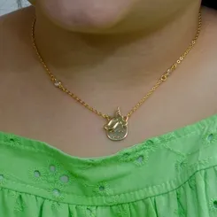 Colar Infantil Pingente Rostinho Unicórnio