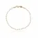 Pulseira Masculina Retangular 2.8 mm Banhado a Ouro 18 k