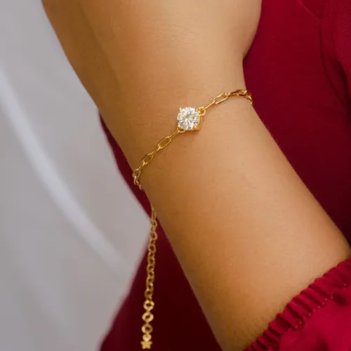 Pulseira Corrente Ponto de Luz Zircônia