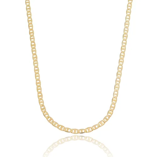Corrente Masculina Piastrine 4 MM Banhada a Ouro 18 k