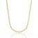 Corrente Masculina Piastrine 4 MM Banhada a Ouro 18 k