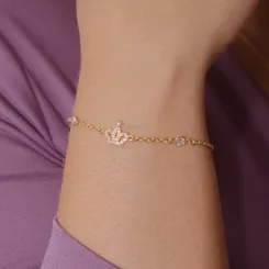 Pulseira Coroa Zircônia