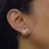 Brinco Ear Oito Fileiras Zircônias