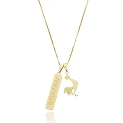 Colar Profissão Publicidade Banhado a Ouro 18k