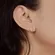 Brinco Earcuff Florzinha Cristal e Borboleta Lisa