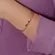 Bracelete Oito Pontos de Luz Banhado a Ouro 18 k