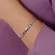 Bracelete Oito Pontos de Luz Banhado a Ouro 18 k
