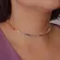 Colar Choker Fita Riviera Colorida 4 mm