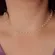 Colar Choker de Cristais Assimétricos Banhado a Ouro 18K