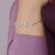 Pulseira Corrente Cartier Fita de Coração Vazado