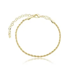 Pulseira Fio Baiano 3 mm Banhada a Ouro 18k