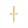 Pingente Cruz Lisa Banhado a Ouro 18 k