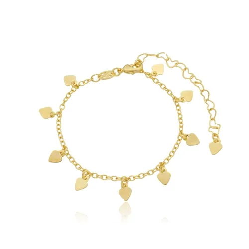 Pulseira Infantil Pingente Corações