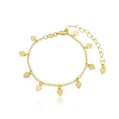 Pulseira Infantil Pingente Corações