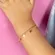 Pulseira Infantil Pingente Corações