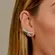 Brinco Earcuff Zircônias Redondas