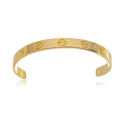 Pulseira Bracelete Feminino Love Banhado a Ouro 18 k