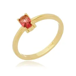 Anel Formatura Oval Banhado a Ouro 18k
